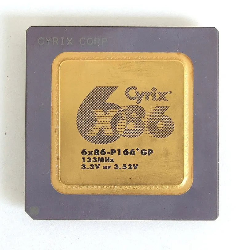 The Cyrix 6x86. Credit: Appaloosar (Wikimedia Commons)