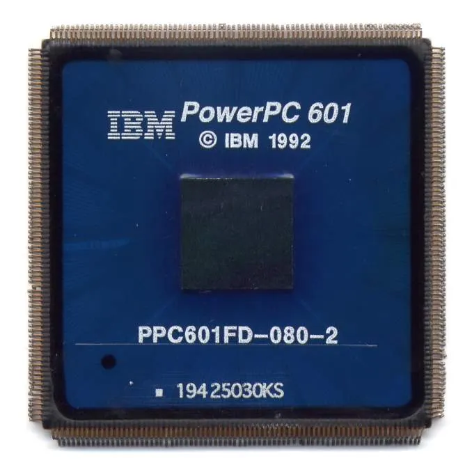 The PowerPC 601, one of the first PowerPC CPUs.