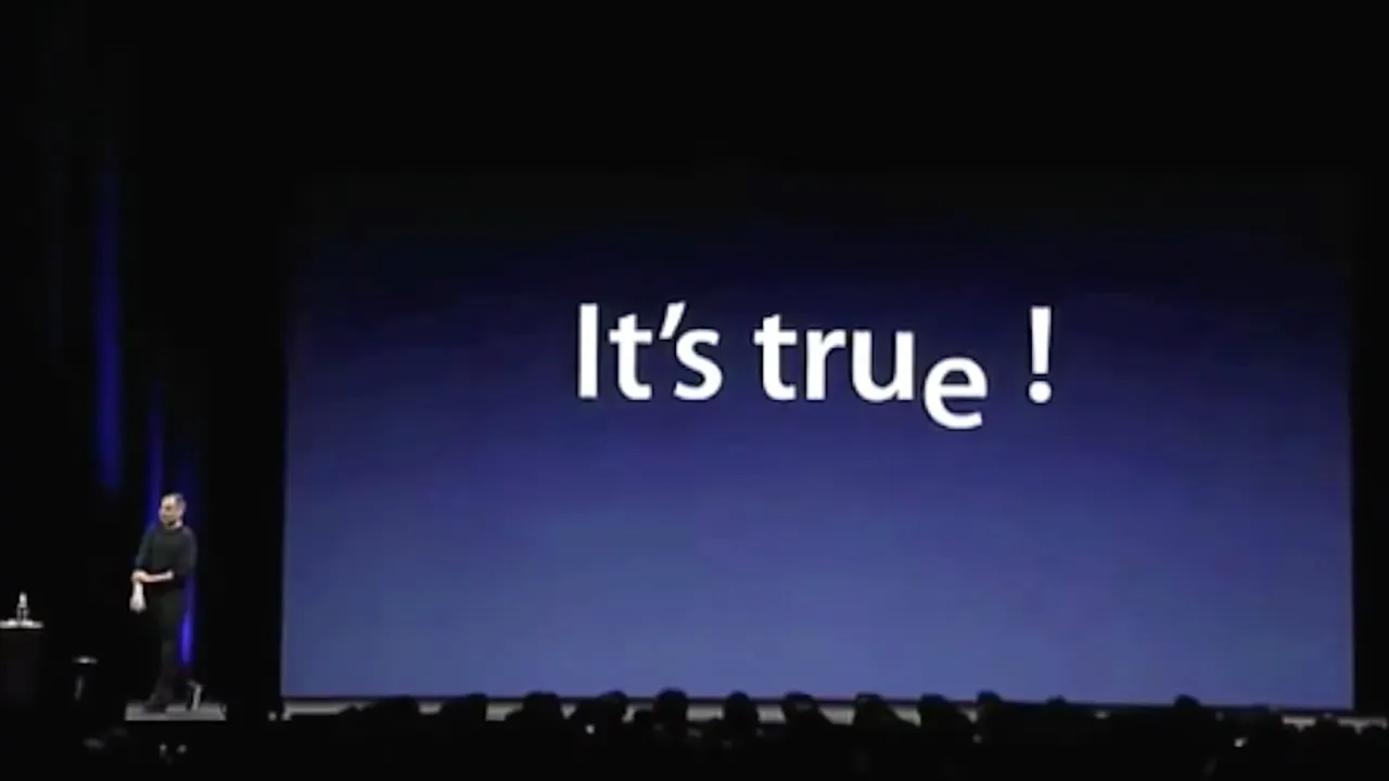 Steve Jobs reveals and confirms the rumours around Apple transitioning to Intel CPUs